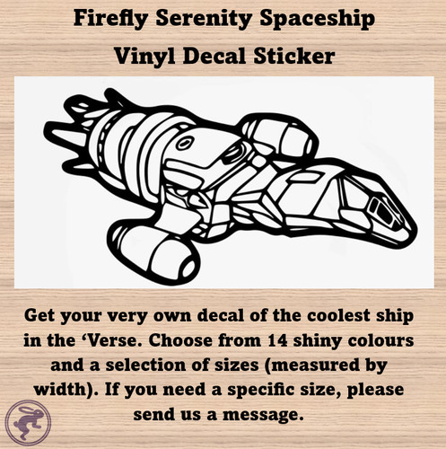 Firefly serenity ship sticker - firefly,