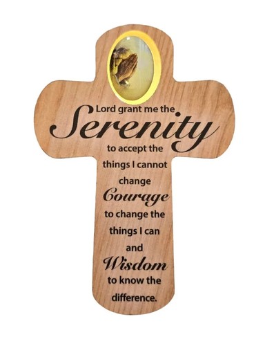 Serenity prayer wood pocket - serenity,