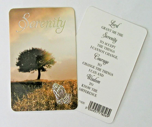 Serenity prayer card - prayer,
