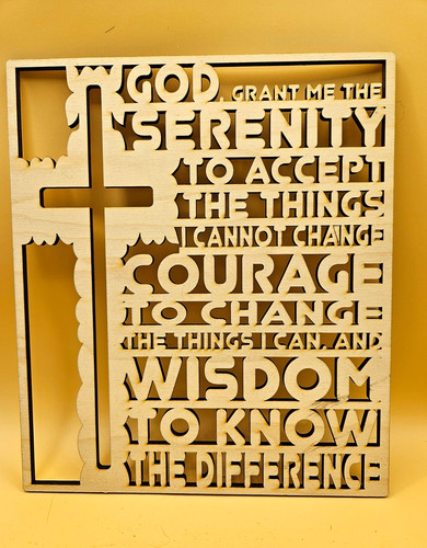Serenity prayer wall - wall, hanging