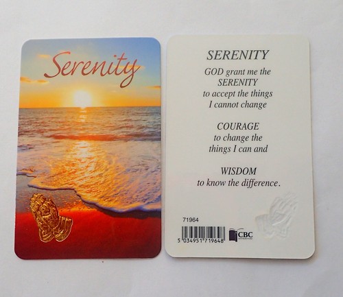 Serenity prayer card - , ~