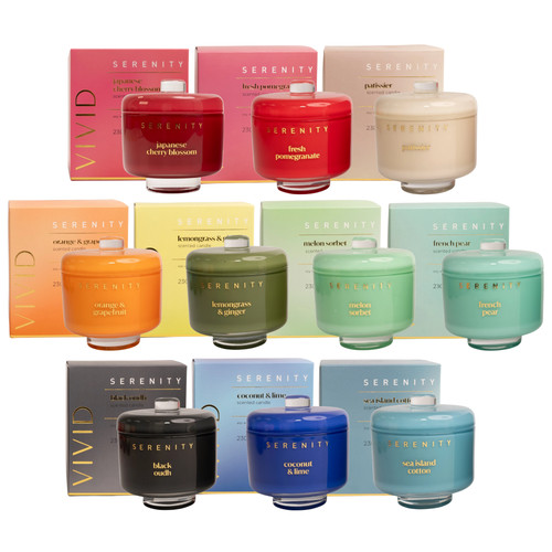 Serenity vivid 230g candles - serenity,